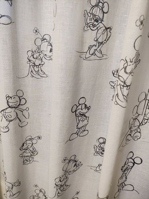 Perdea + draperie Mickey și Minni