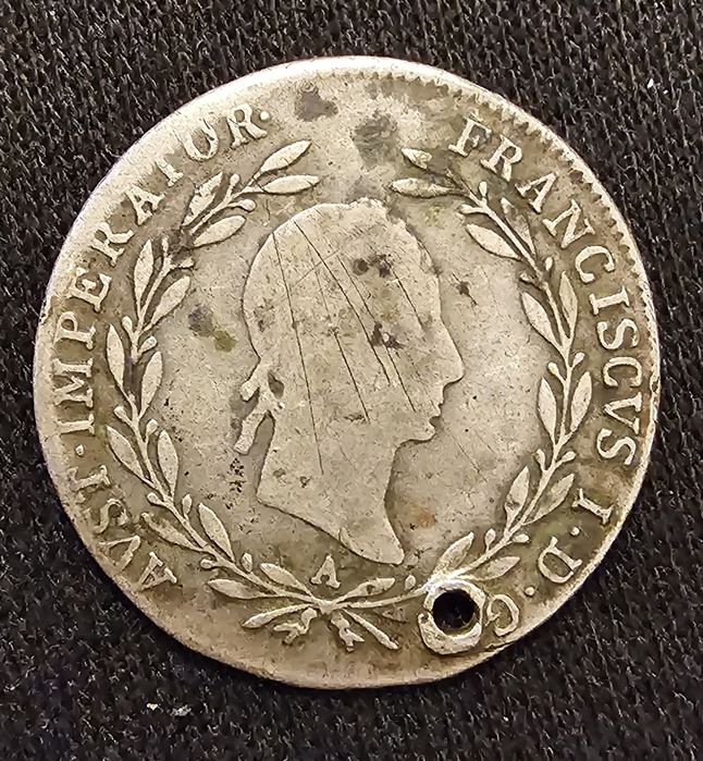 Сребърна монета - 20 Кройцера ( 1830 година ) !