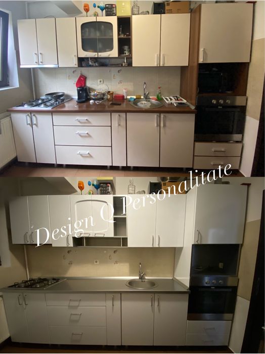 Colantare mobila bucatarie/usi/mobilier.Reconditionare mobilier/usi.