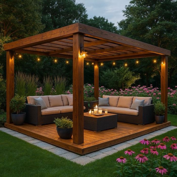 Пергола деревянная