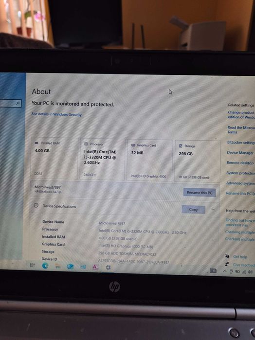 Лаптоп Hp 13-инчов Windows 10