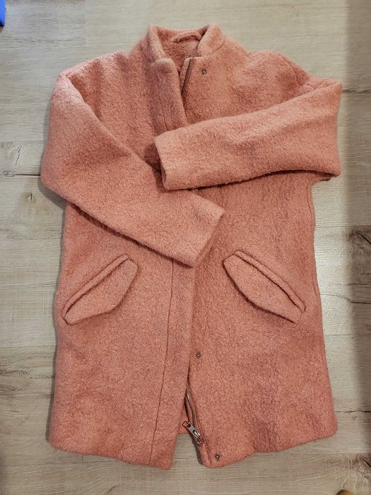 Розово  палто зимно