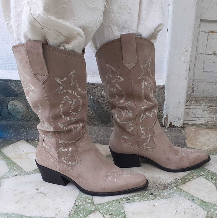 Cizme P&B Pull & Beear piele mărime nr. 38