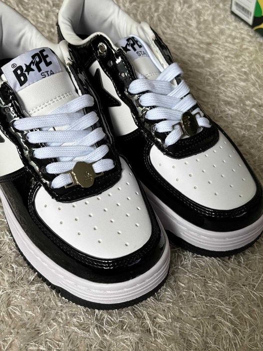 Bape Sta alb negru marimea 38