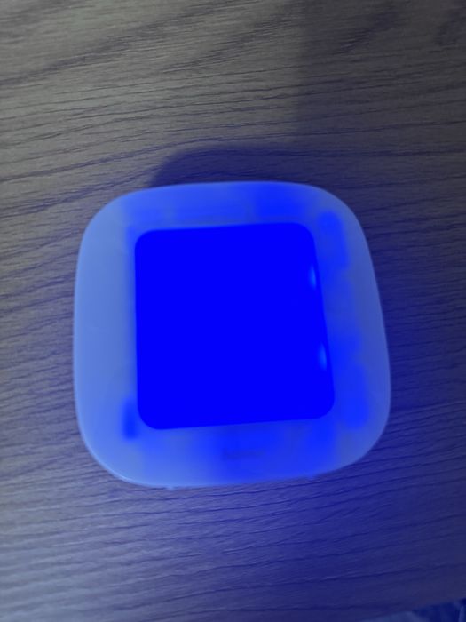Ceas de birou digital / Deșteptător Hama cu termometru și iluminare LED albastră