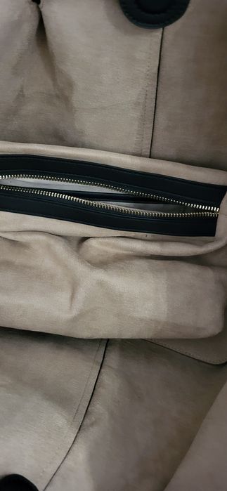 Италианска чанта естествен велур