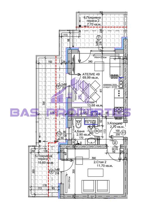 Продава се Ателие в София, Люлин 5 - 80 кв.м за 1483 €/кв.м - Снимка #2