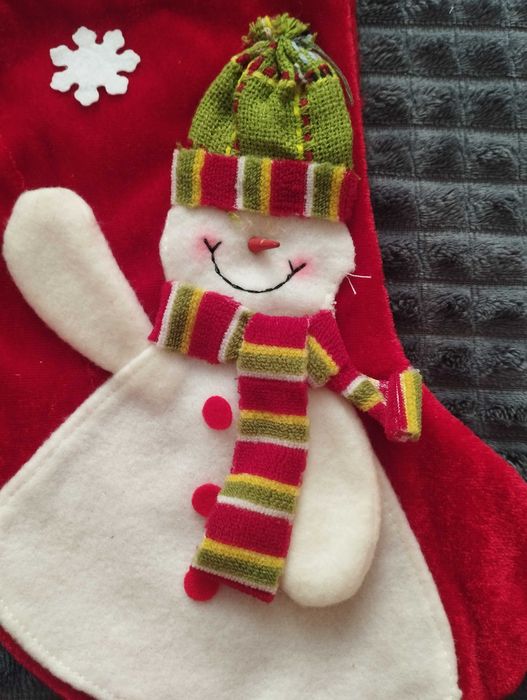 Сапожок для новогодних подарков.