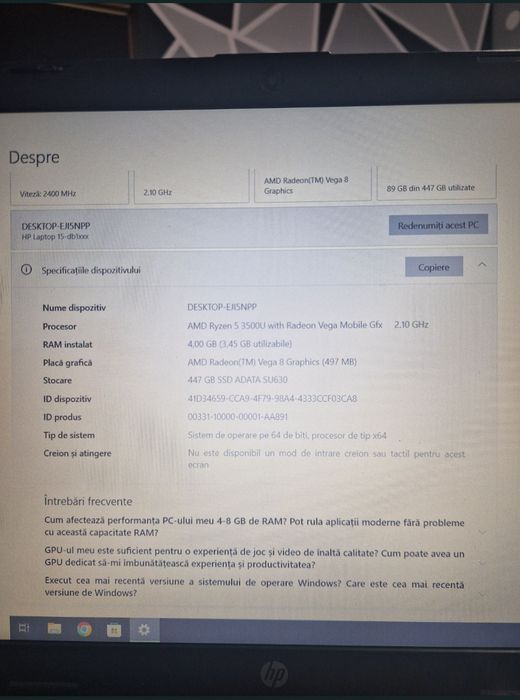 Laptop HP in stare buna!