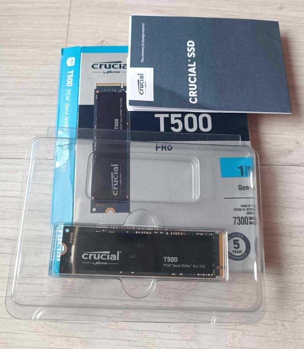 1TB Crucial T500, Samsung 990 PRO PCIe 4.0 NVMe - като нови, гаранция!