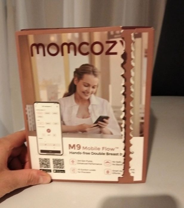 Pompa de sân electrică Momcozy M9 Mobile Flow- hands free, wireless, control  cu aplicație mobilă