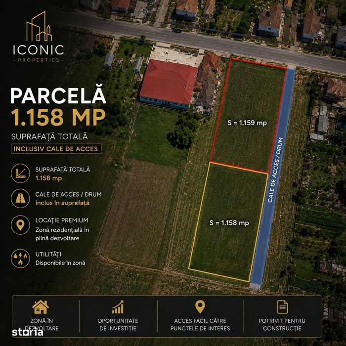 Teren intravilan 1.158 mp | Giarmata Vii | Acces asigurat