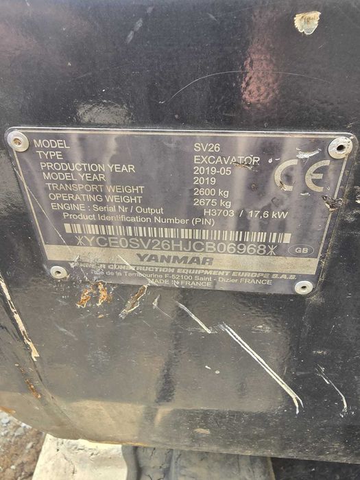 Excavator Yanmar SV26