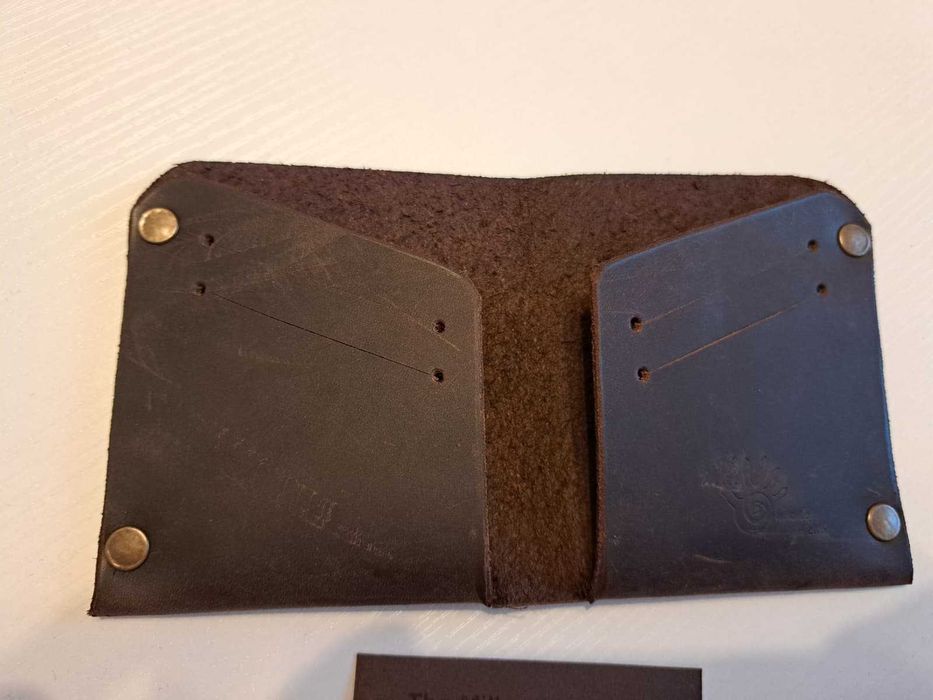 Portofel piele handmade , nou