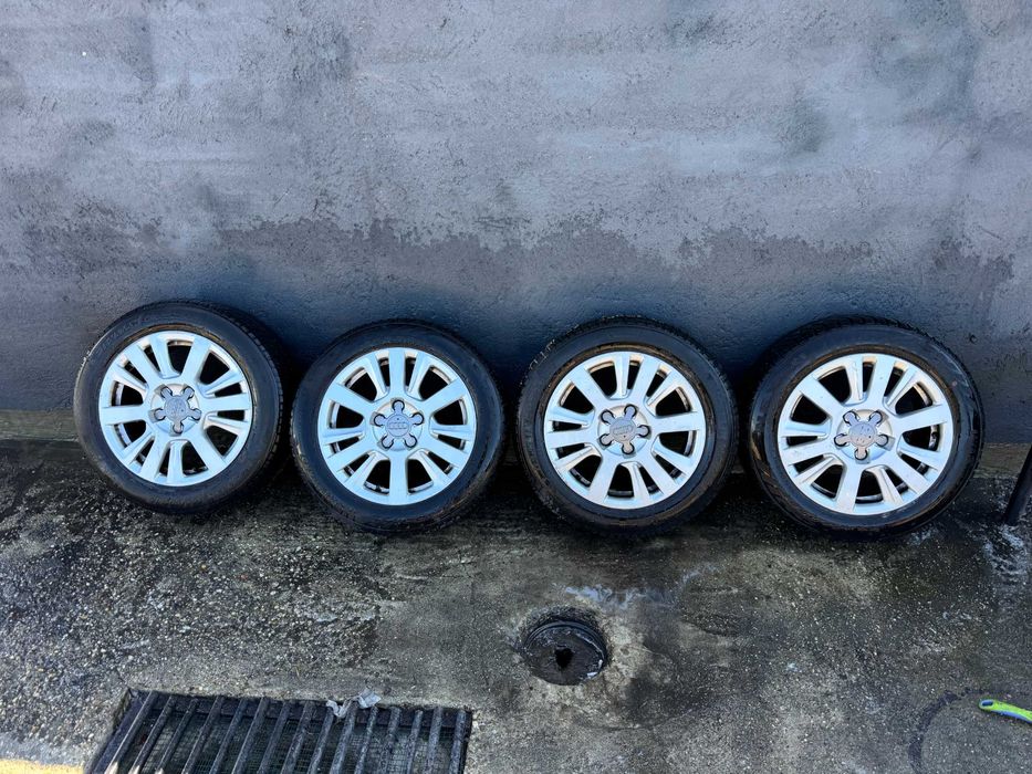 Set Jante Cu Anvelope Audi 5x112 Anvelope Michelin+ NEXEN 205/55 R16 Iarna M+S