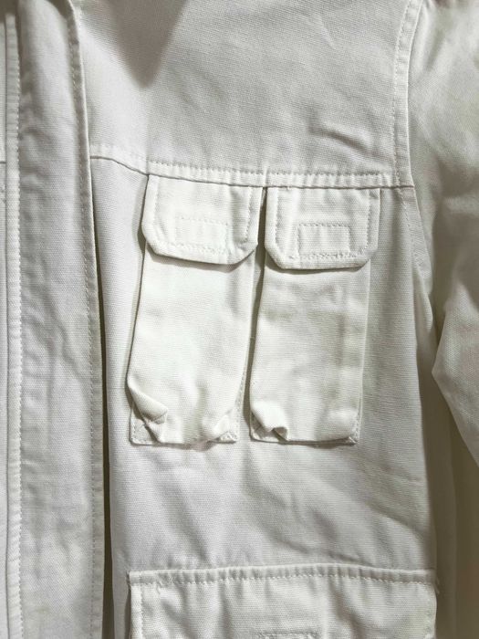 Geaca alba din bumbac