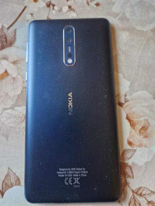 NOKIA 8,tempered blue