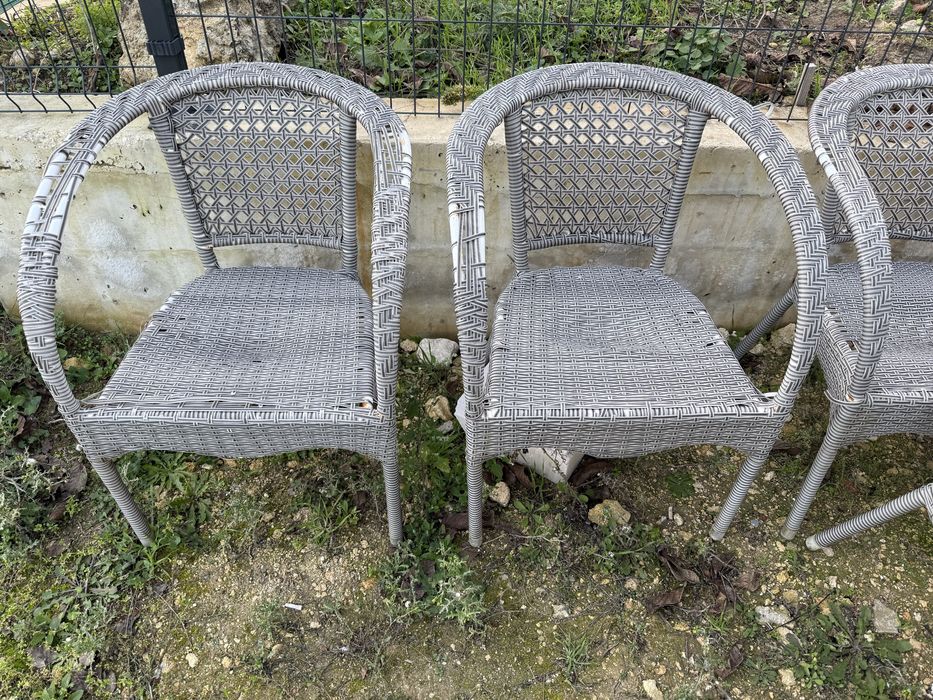 Ратанови столове 5 броя