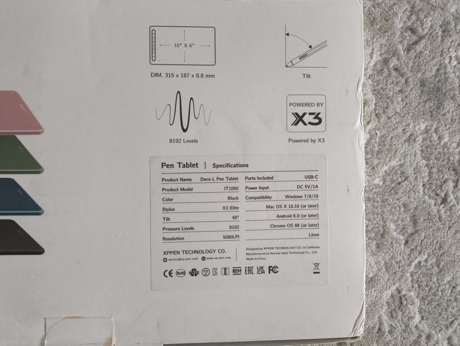 Графический планшет XP-PEN Deco L Pen Tablet