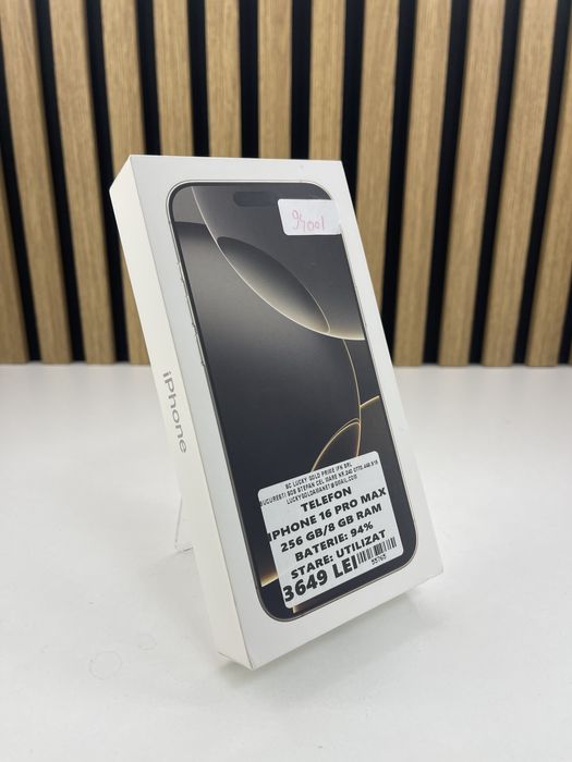 Iphone 16 ProMax 256Gb / 94% Baterie FACTURA/GARANTIE #55765
