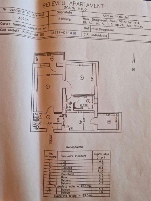 Apartament 2 camere de vanzare!