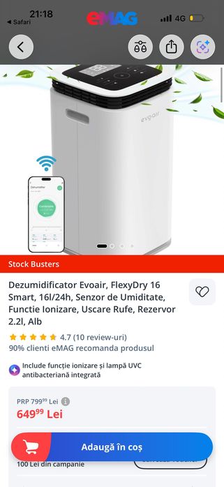 Dezumidificator  evoair