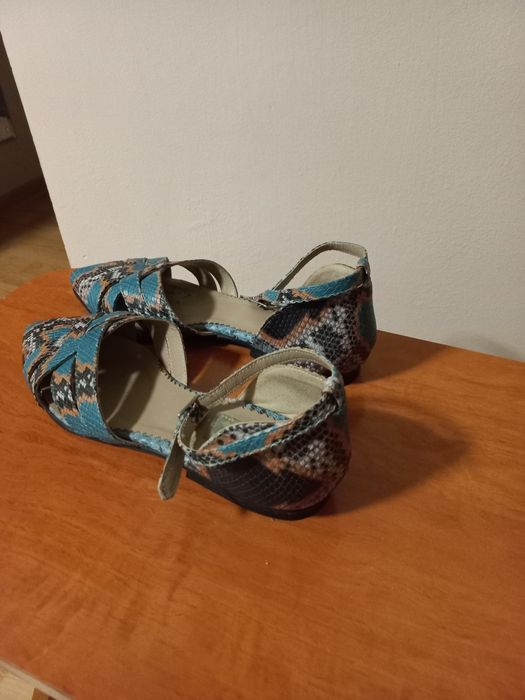 Sandale piele fără toc