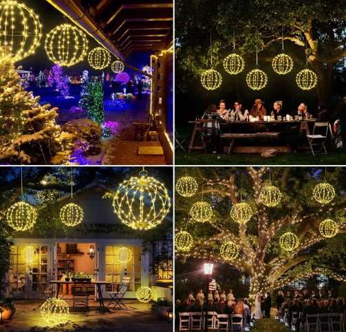 Украса LED светеща топка Joomer, светлинна декорация