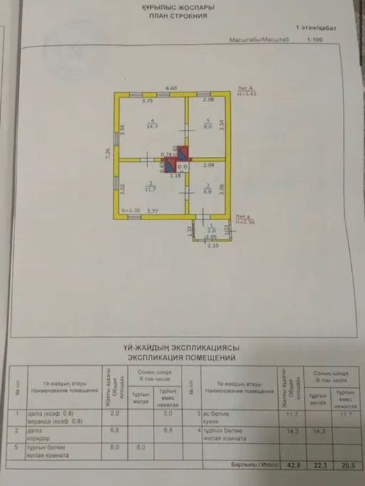 Частный дом в районе полярная