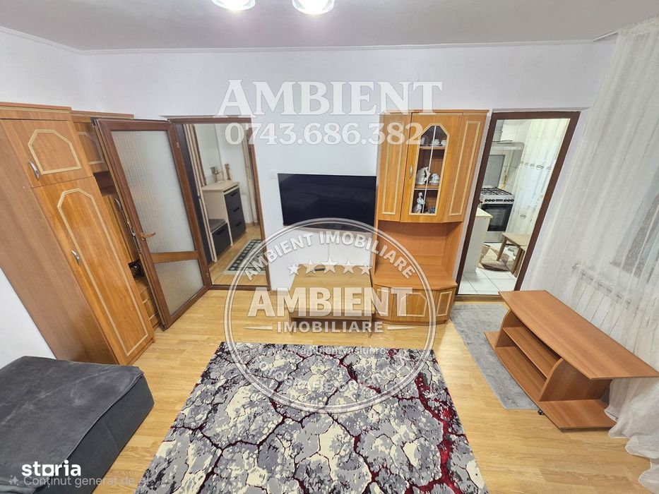 Apartament cu 1 cameră, etaj 1, mobilat și utilat, VASLUI - zona FILAT