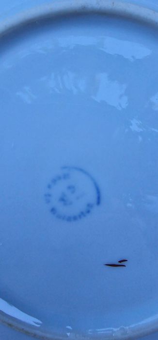 Синя роза десертни чинийки 5 бр