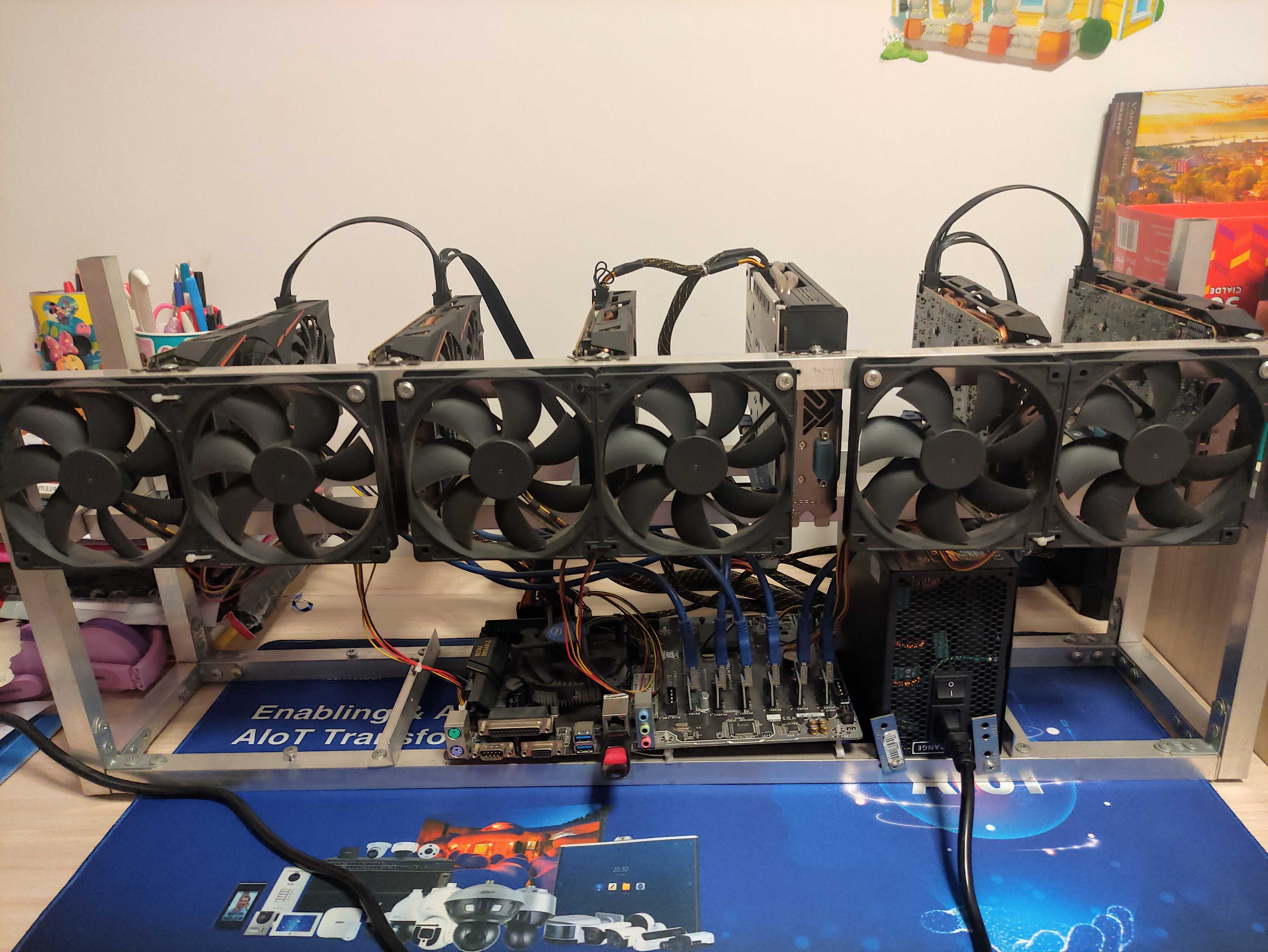 КрипоКопачкаМайнингРИГ Mining Rig 6 бр X Amd Rx580 гр Бургас Център • Olxbg 9483