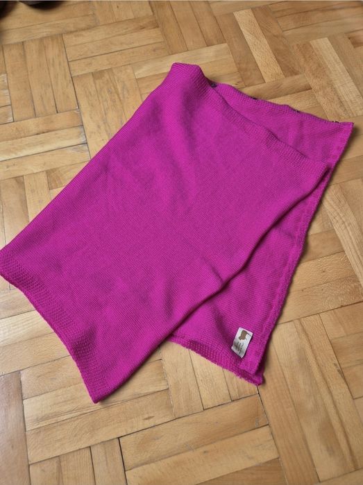 Şal Poncho de lux Pura Lana Italia, Convertibil, Lână Pură