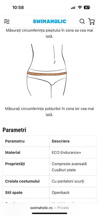 Vand costum baie competitie - Speedo