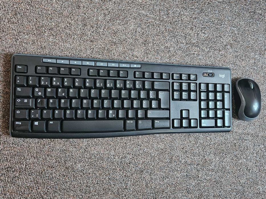 Tastatura Mouse German layout Kit Logitech Wireless Desktop MK270, USB 2.0