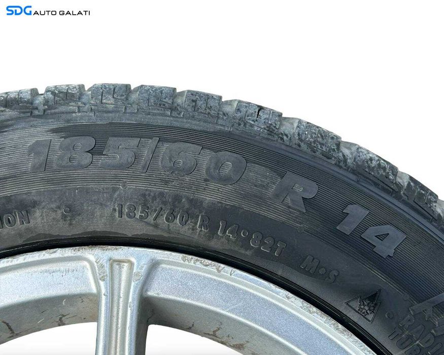 Set 4 Jante Janta Roata Roti Aluminiu 185 60 14 R14 Chevrolet Spark 2010 - 2015 (TS8907 6JX14H2 KM724) [JNT0035]