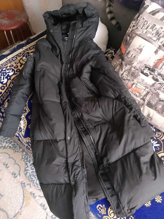 Пуховик длинный теплый