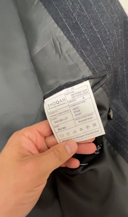 Двубортный костюм SHOQAN