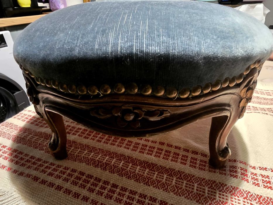 Taburet rustique style rocaille Louis xv 1920