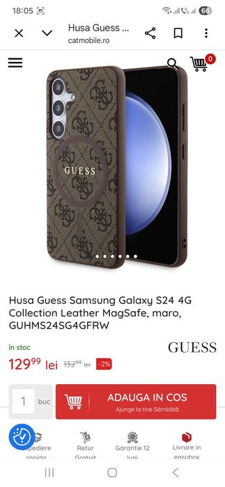 Husă samsung s24 guess