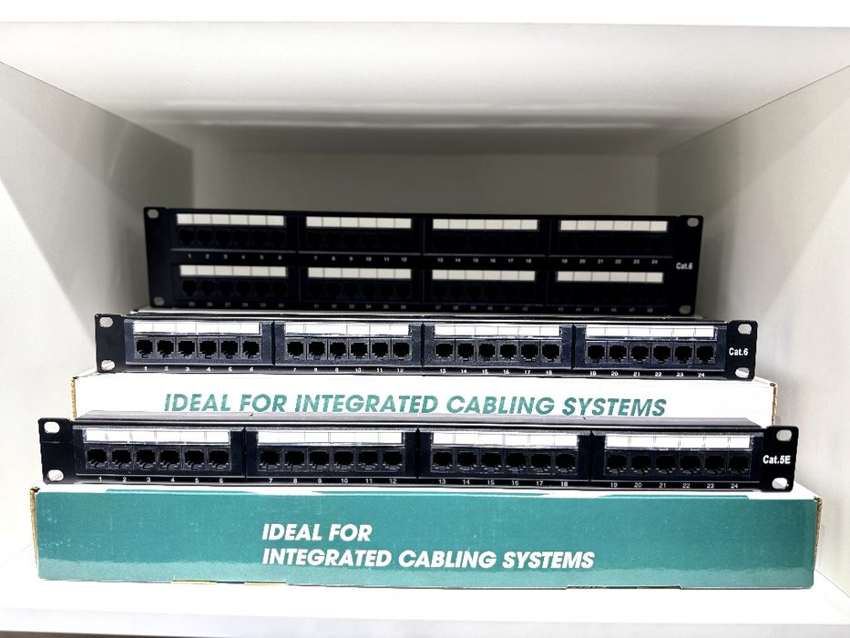 Патчьпанель, Patchpanel CAT 5E, CAT6, 24-48 port