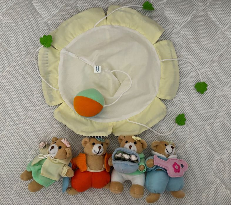 Музикална въртележка за легло Canpol “Girly bears under umbrella”