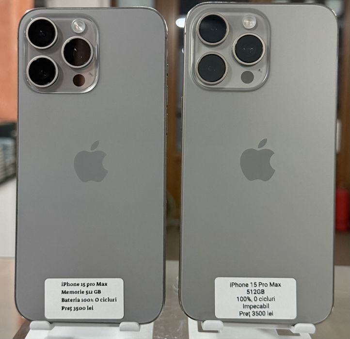 iPhone 15 Pro max Pret 3500 lei