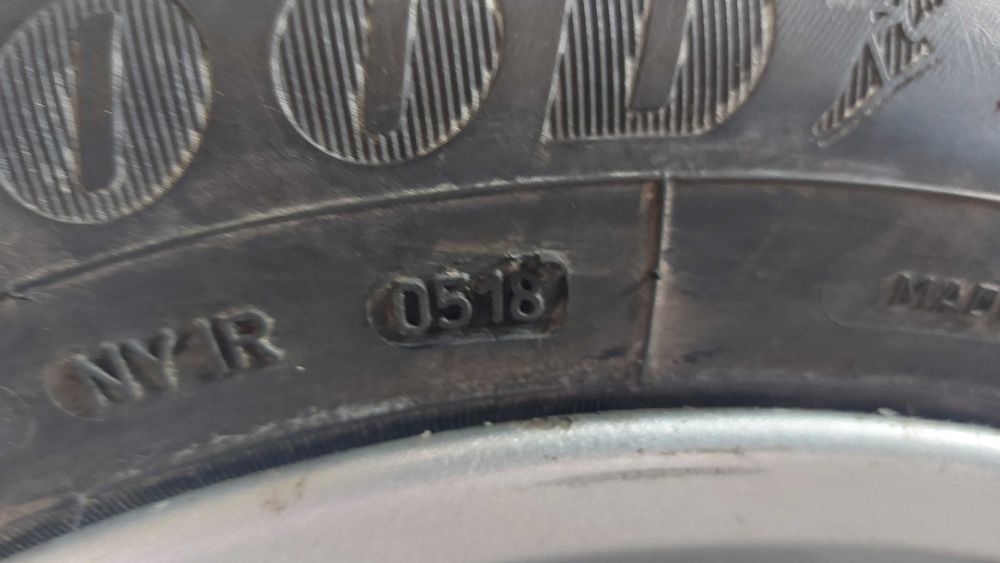 anvelope si jante opel 205/55/16 , 2 anvelope goodyear si 2 yokohama dot 2018 ,profil 6 mm.