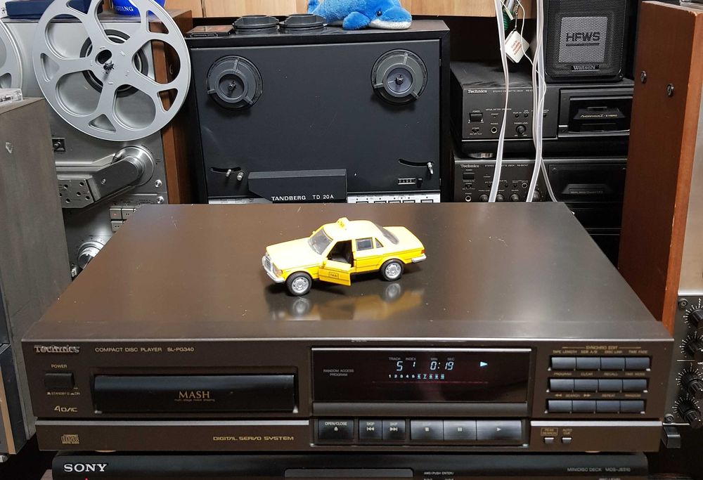 Compact Disc Deck Audio Stereo Vintage TECHNICS SL PG340A Black