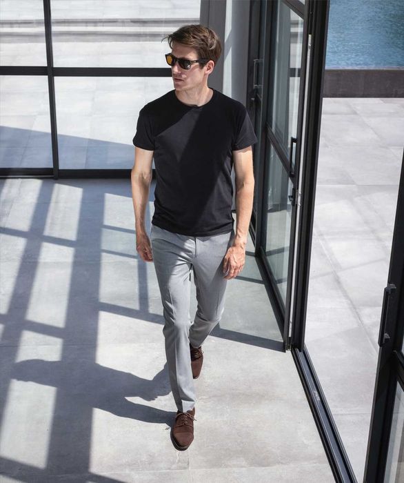 Pantofi derby 41 cap toe suede MANGO NOI piele naturala moale