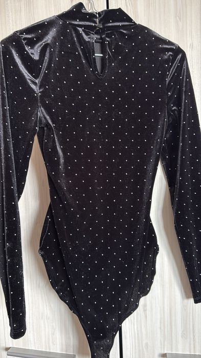 Кадифено боди Primark с камъчета – XS