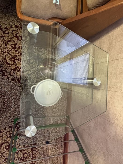 стол стекло журнальный 60/50 размер