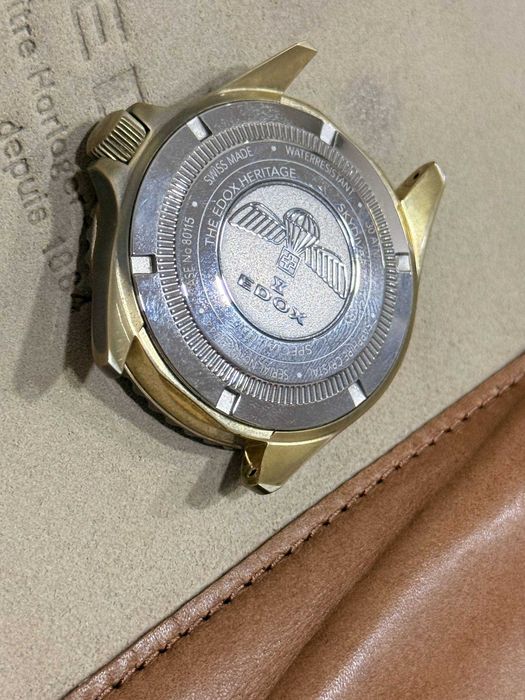 Edox SkyDiver Military Limited Edition — 80115 BRZN NDR