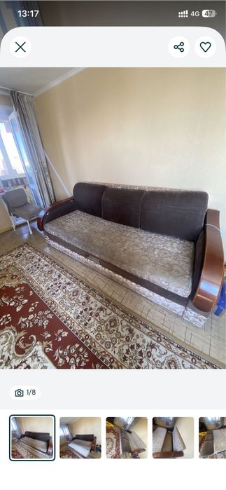 Диван трёхместный БУ